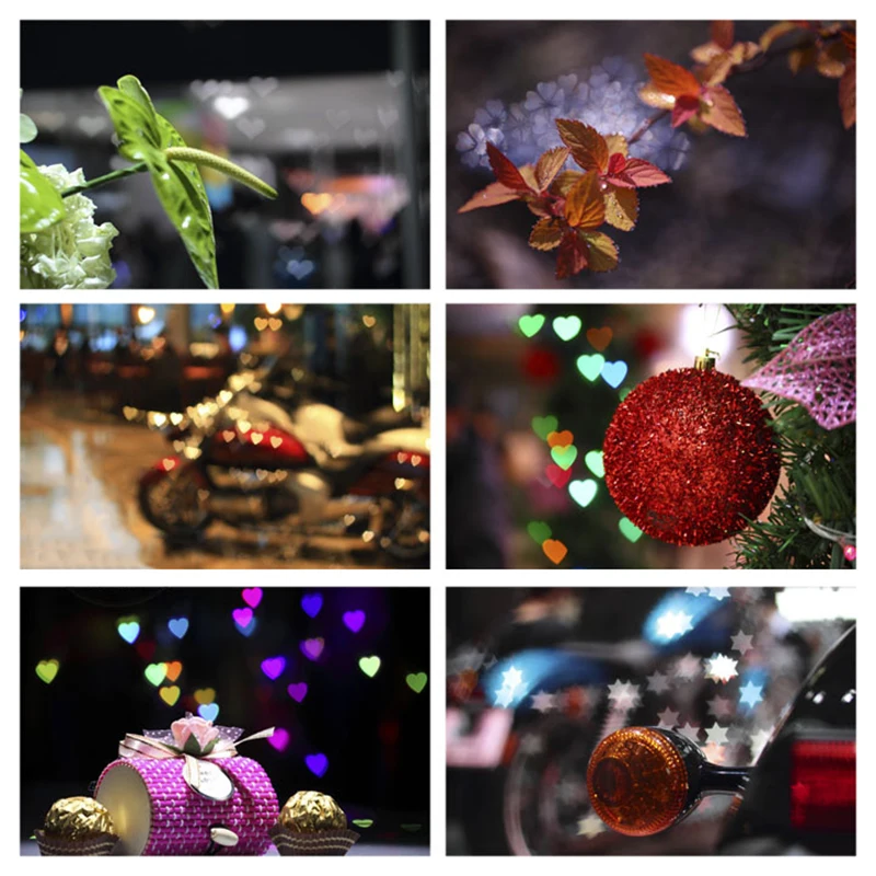 Bokeh Effect Lens Cap Cover Filter Bokeh Masters Lens Cap Kit for Artistic Romantic Creative Night Scene Photography Camera Lens