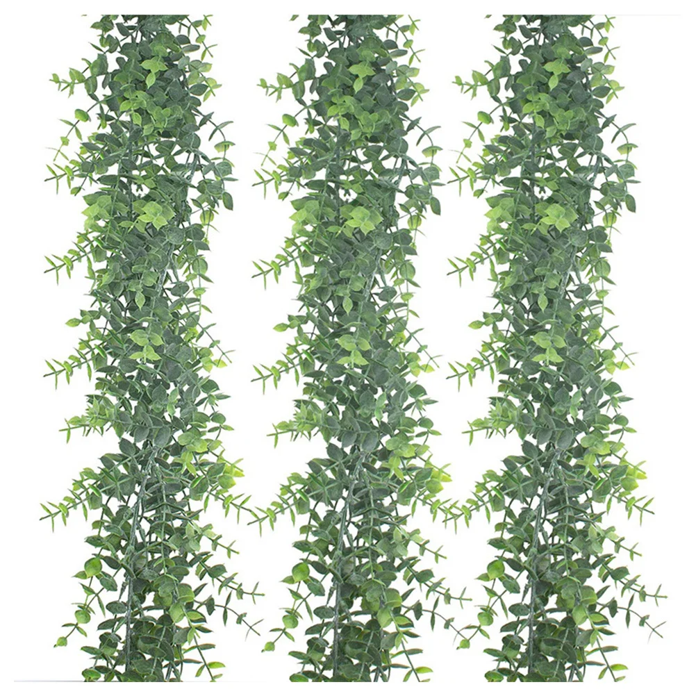 

3pcs Artificial Hanging Leaf Decor Lifelike Wear-Resistant Spring Decor For Home Wall Table Decoration Fake Plants