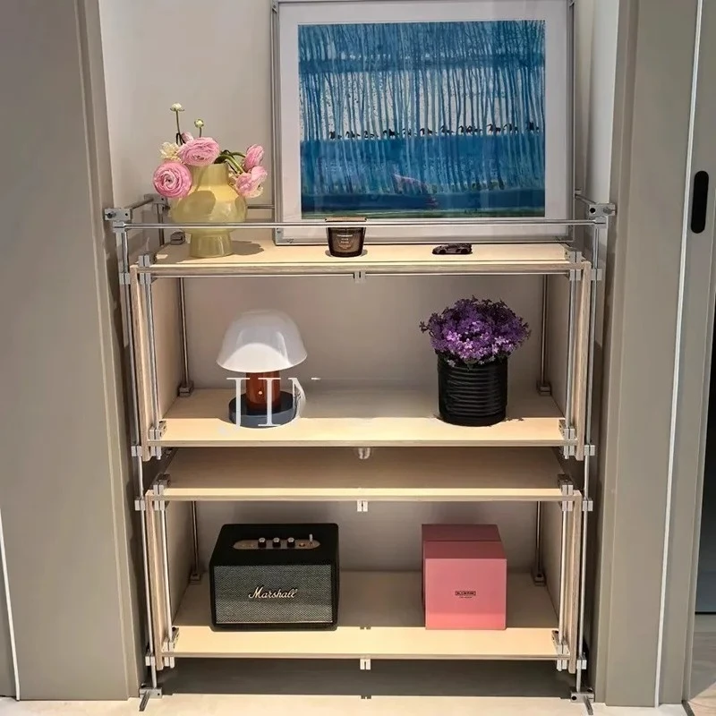 Aluminum profile rack Floor-to-ceiling multi-layer storage display stand Aluminum alloy household