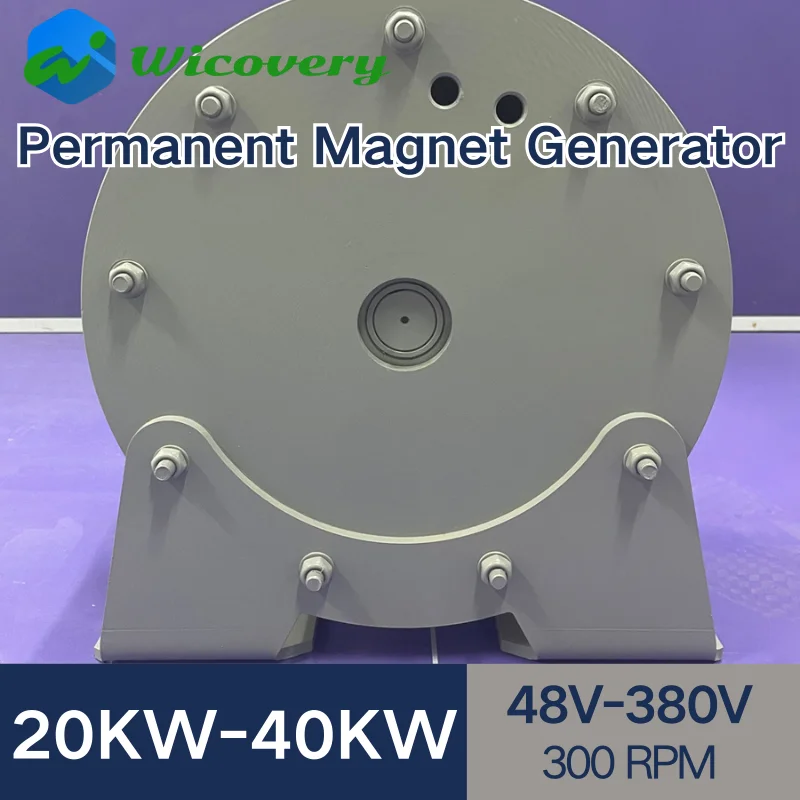 Home use 20KW 30KW 40KW 48V 220V 380V Gearless Permanent Magnet Generator AC Alternator For Wind Water Turbine Diesel Engine