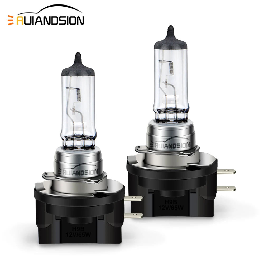 

Автомобильные галогенные фары RUIANDSION, 2 шт., лампа накаливания H8B H9B H11B 35 Вт, ксеноновая лампа с 4300 К, Автомобильные противотуманные фары теплого белого цвета для мотоцикла, 6000 К