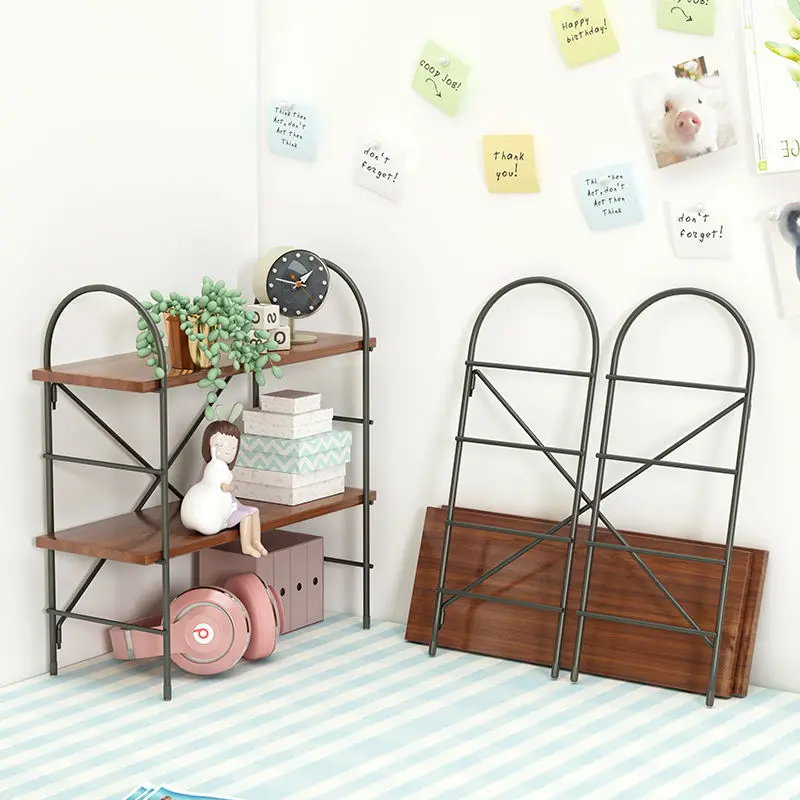 

1/2 Layers Desktop Bookshelf Desk Organizer Book Magazine Stand Shelf Rack Bookcase Stationery Storage Holder Office Accessories