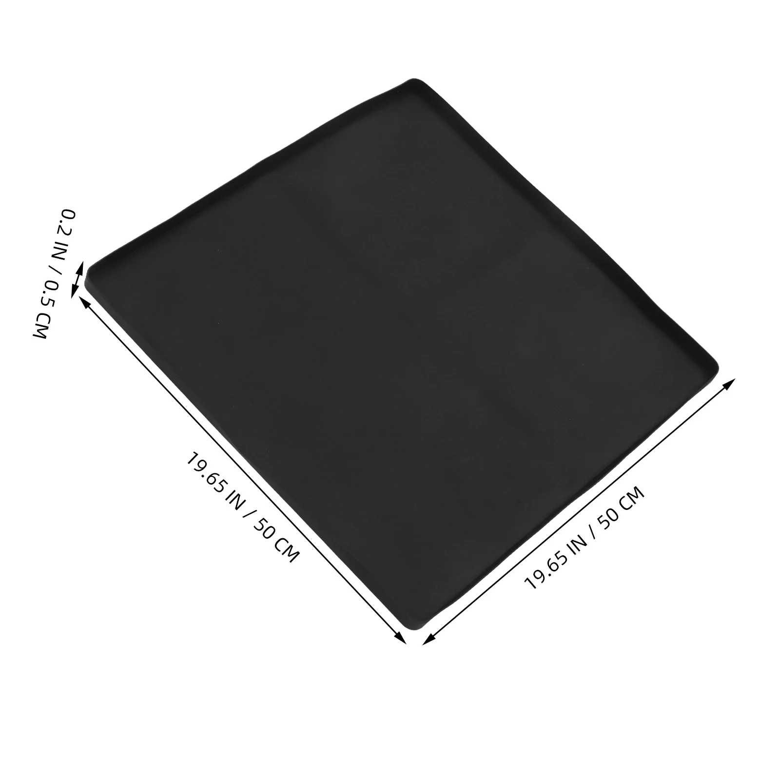 ثلاجة صغيرة سيليكون حصيرة أثار الحواف مانعة للتسرب بالتنقيط صينية للثلاجة غسالة الفريزر المنزل مكتب النوم #2