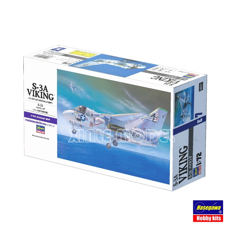 Hasegawa 00537 S-3A Viking [الطائرات البحرية الأمريكية المضادة للغواصة] 1/72 مقياس أطقم منمذجة لتقوم بها بنفسك لعبة