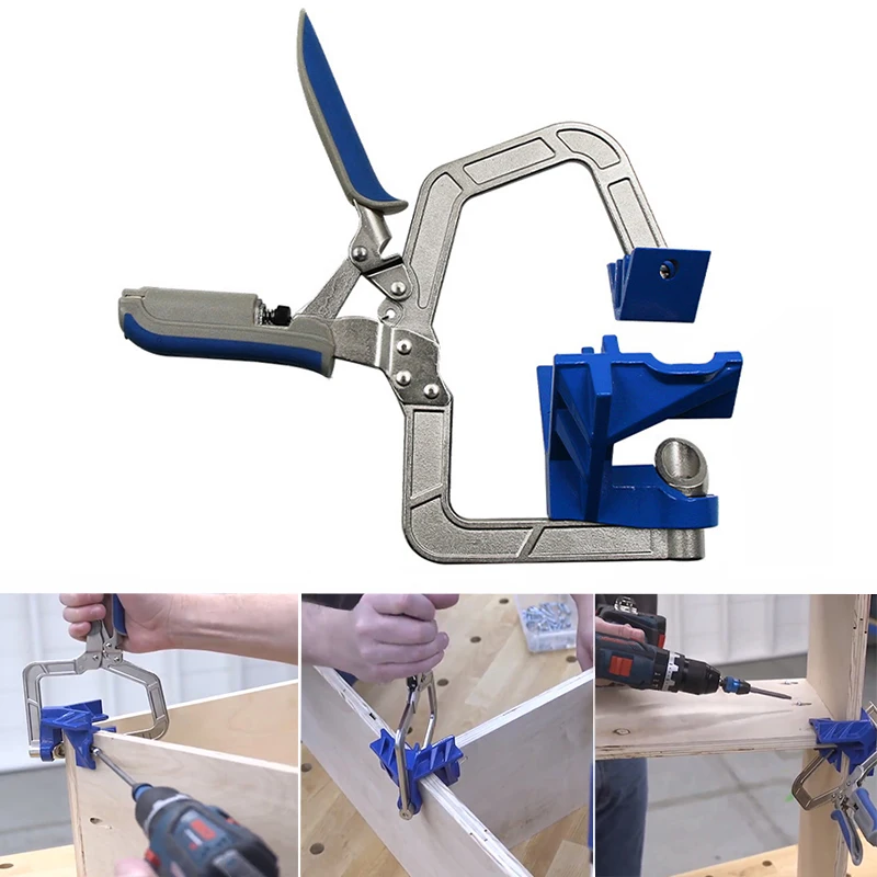 

Woodworking quick Pliers clamp right angle clip splint 90 degree clip T-clamp auxiliary fixture Fixing Clip woodworking DIY tool