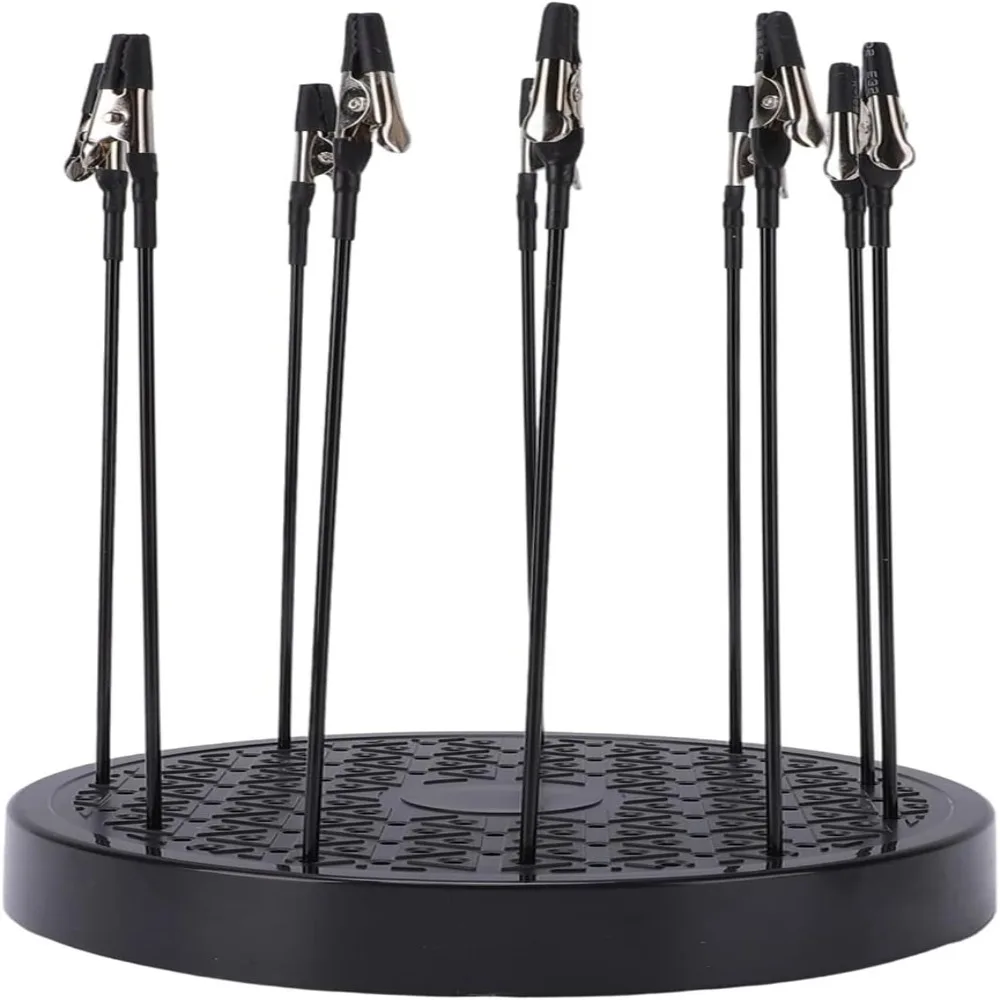 360 Degree Rotation Model Painting Stand 7.28 Inch Clip Stick 20 Bendable Clips Alligator Clip Stick Assortment Kit