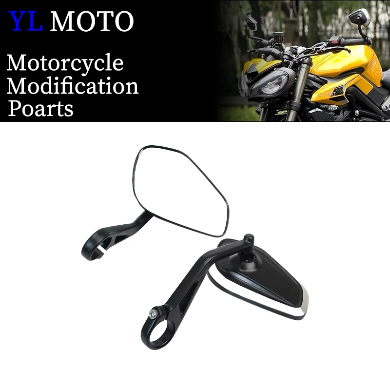 

Motorcycle Handlebar Rearview Handle Bar End Mirror For Triumph Speed 400 Scrambler 400 X Street Scrambler Street Twin