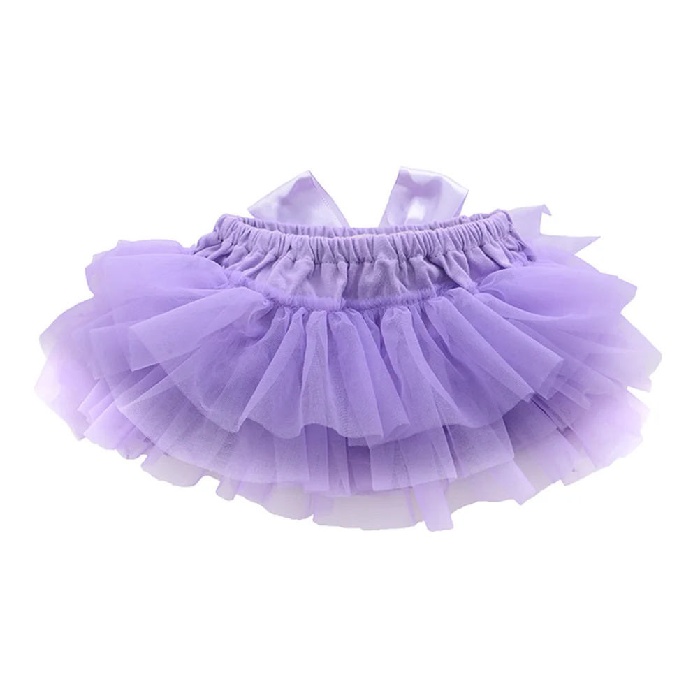 

Kids Tutus for Girls Baby Skirt Outfit Toddler Violet Skirts and Flower Headbands