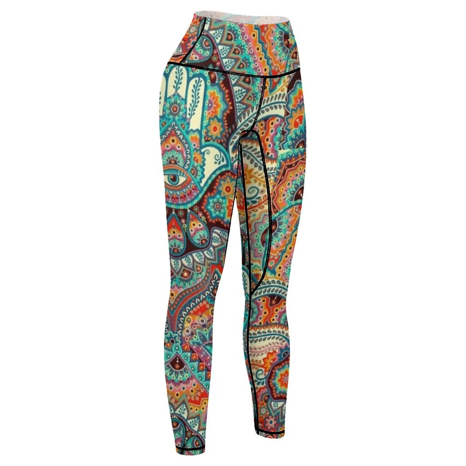 Hamsa Hand Leggings for girls sports for Womens Leggings