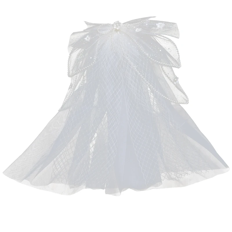 korean-new-bridal-headgear-fashion-mesh-bow-short-veil-pearl-hairpin-accessories