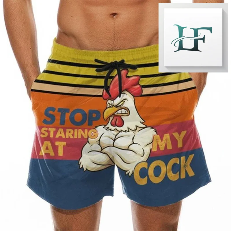

KeKe Funny Cock Banana Printed Swimwear Swim Shorts Trunks Beach Swimming Board Shorts Quick Drying Pant Mens Surffing Shorts