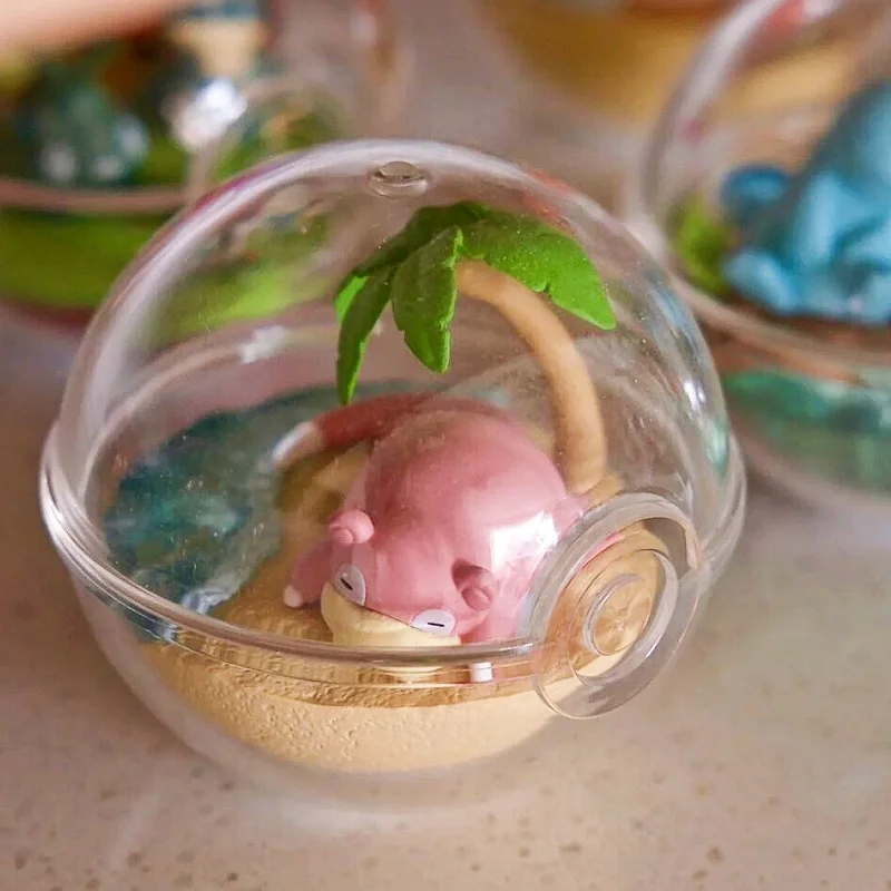 حقيقية إعادة مينت وقت الفراغ الكرة Trapinch Gonbe Slowpoke Goomy تحصيل عمل نموذج لجسم لعبة تحصيل هدية عيد ميلاد #2