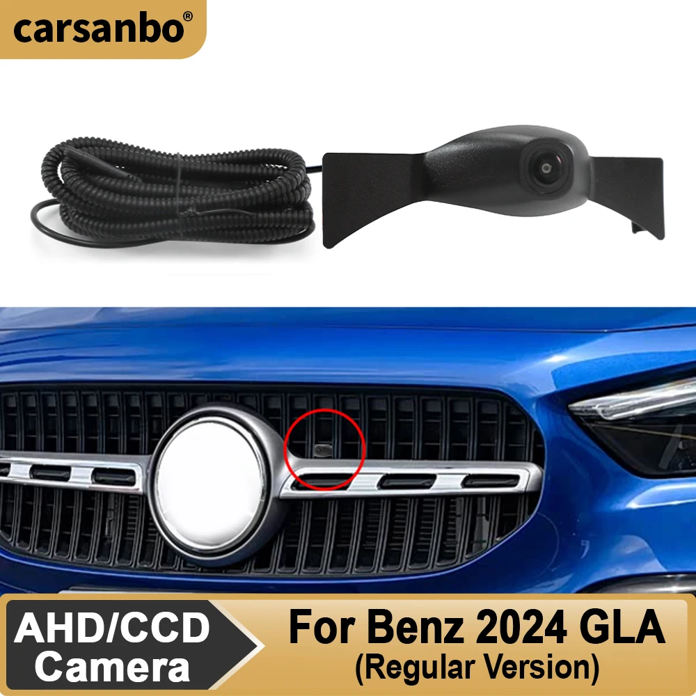 

Carsanbo Car Front View Camera For Mercedes Benz 2024 GLA (regular version) Night Vision Fisheye Vehicle OEM Front View Camera