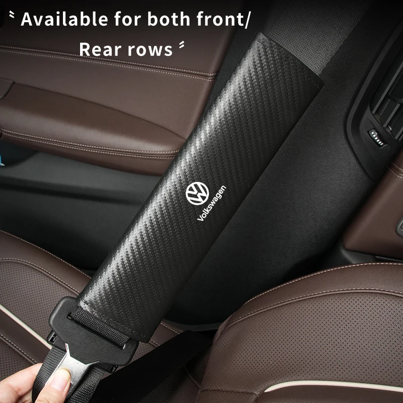 

Car Seat Belt Shoulder Protector Auto Seatbelt Cover For VW Scirocco Jetta Beetle Golf Passat Polo Tiguan Sharan Touran