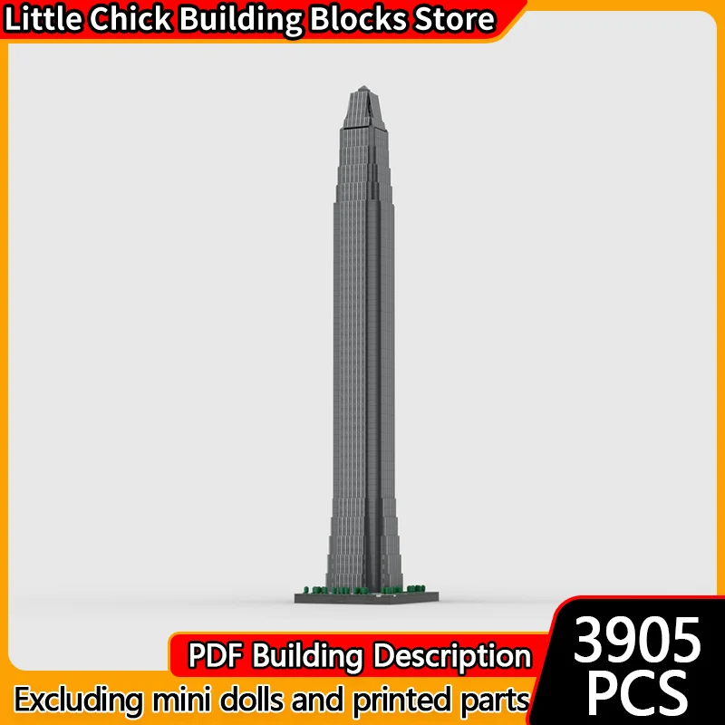 

City Street View Model MOC Building Bricks Super High-Rise Skyscraper Modular Technology Children Holiday Gift Assemble Toy Suit