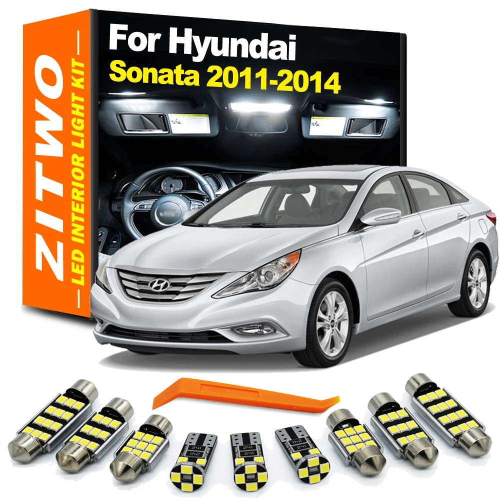 Лампочка дневного света для Hyundai Sonata MK6 VI 6 YF 2011 2012 2013 2014, 14 шт.