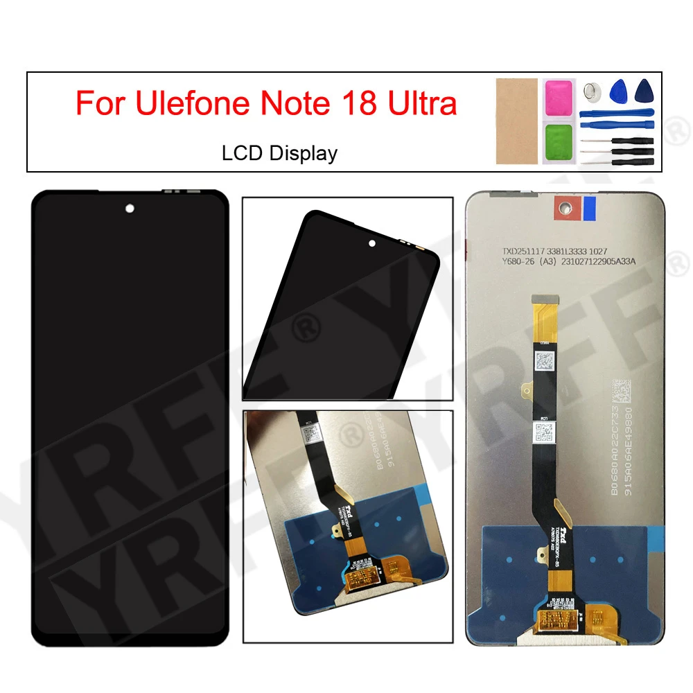 For Ulefone Note 18 ultra LCD Display Phone Touch Screen Digitizer Assembly Replacement