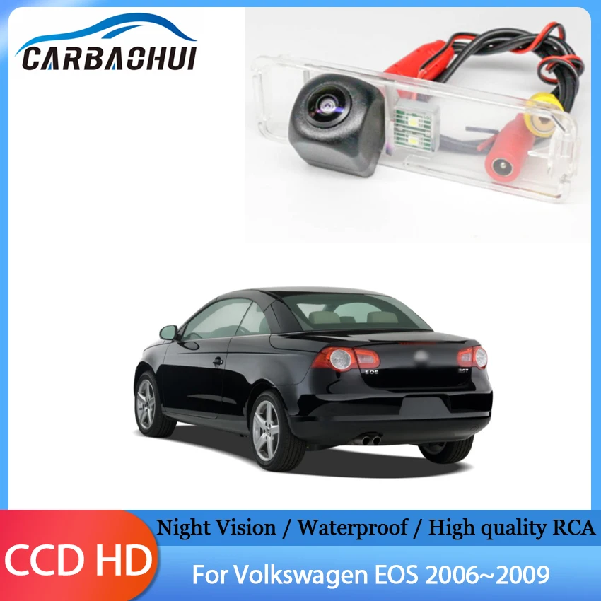 

Car Camera High Quality RCA Rear View BackUp HD Camera CCD Night Vision Waterproof For Volkswagen EOS 2006 2007 2008 2009