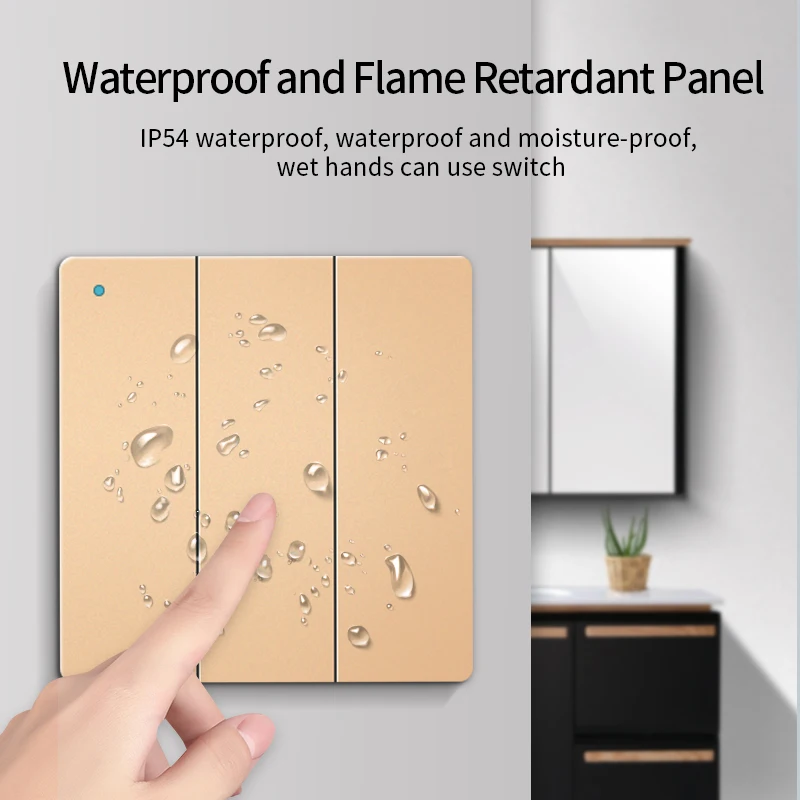 Battery Free Remote Control switch Wireless Light Switch RF433Mhz Smart Home Controller No WiFiself-generating Electricity