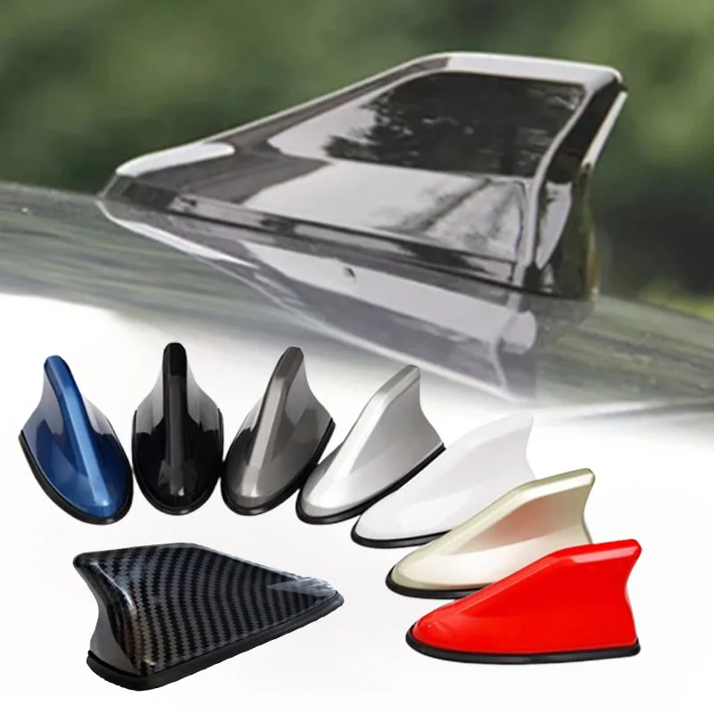 Car Radio Shark Fin Car Shark Antenna Radio FM Signal Design For All Automobiles Aerials Auto Exterior Styling Replacement Parts