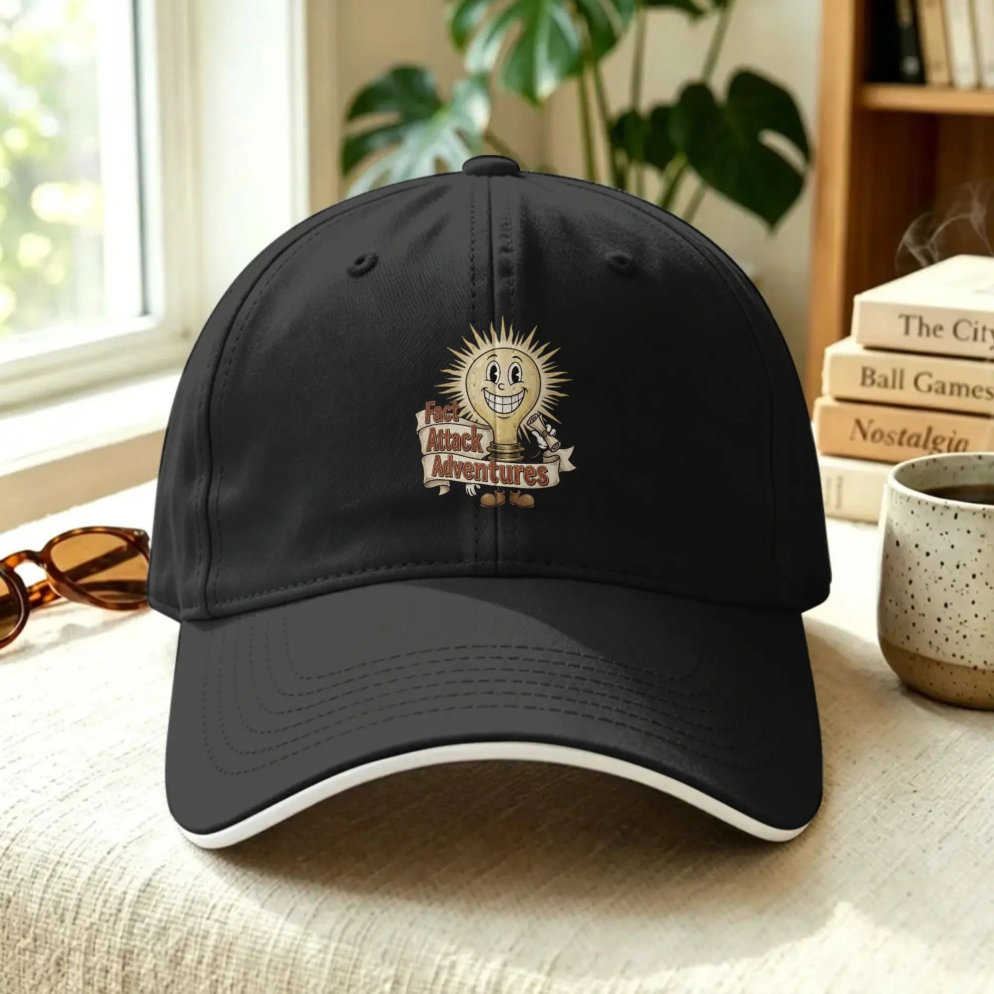 Light Bulb Fact Attack Adventures  Sun Baseball Cap Spring Unisex-Teens   Trucker Hat Sunscreen y2k Cool Sports Baseball Caps