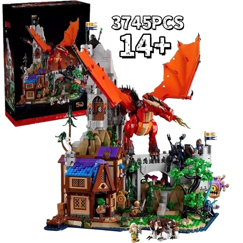 

2026new MOC 3745pcs 21348 Dungeons & Dragons: Red Dragon's Tale The best birthday and party gifts for with building block toys