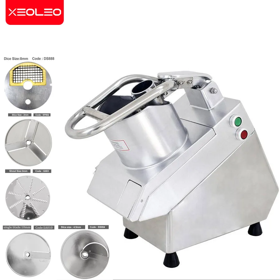 XEOLEO Efficient 5 in 1 Commercial Fruit and Vegetable Cutter Salad Master Vegetable Cutter Automatic Cutting Machine