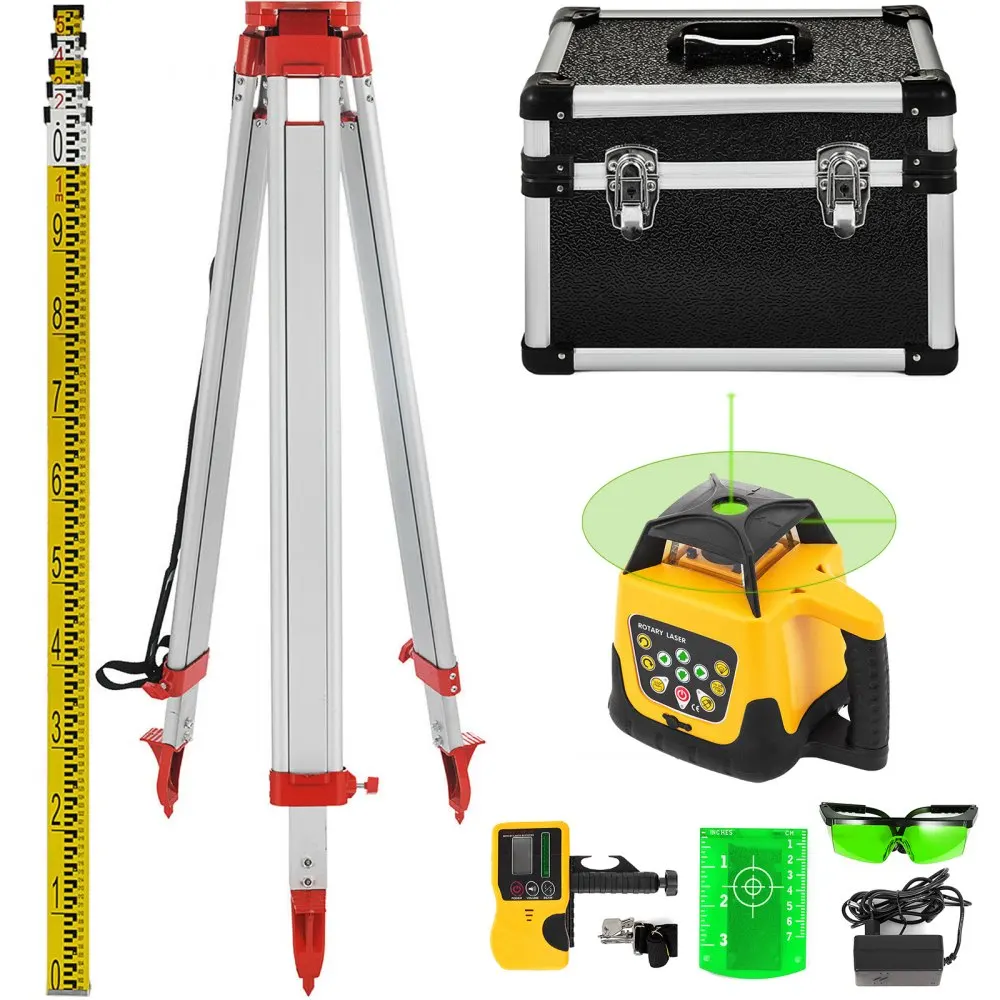 VEVOR Pro Leg Stretcher 220LBS Beenstrekker Laserwaterpas Zelfnivellerend, Scan- en meetinstrumenten Rood Groen Laserwaterpas Machine