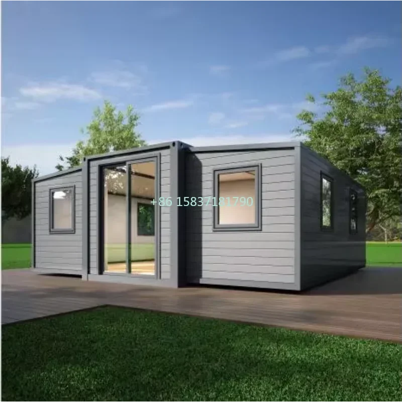 Luxury 40ft Container House Portable Mobile Home with 1-3 Rooms Kitchen Bathroom 20ft Prefab Folding Container House Dormitory