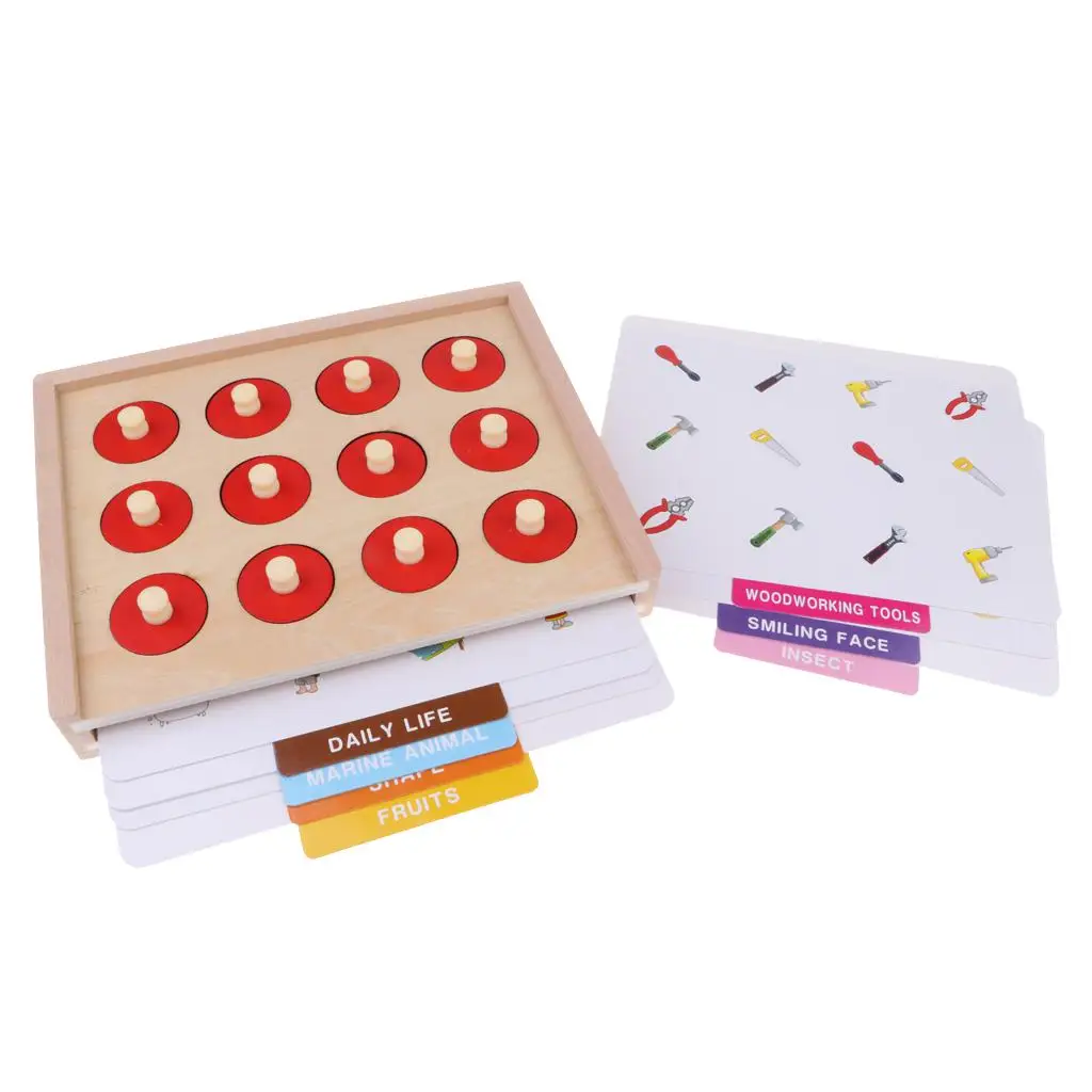 Fun Memory Game for Kids Game Board and 10 Sheets Matching Cards