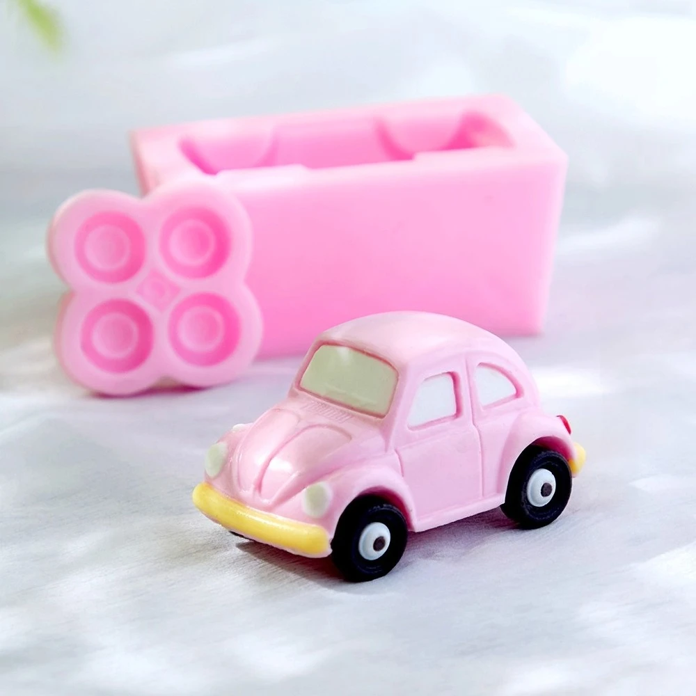 

Cartoon 3D Bus Car Resin Mold Silicone Chocolate Plaster Silicone Modeling Mold Cake Dessert Table Dress Up Baking Accessories
