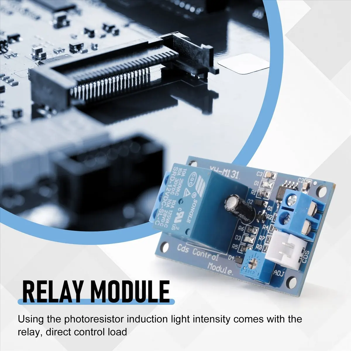 TCE 12V Light Control Switch Photoresistor Relay Module Detection Sensor XH-M131