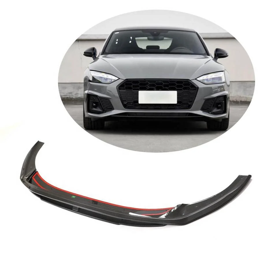 Dry carbon fiber front splitter for audi A5 s-line sedan S5 front lip sport 2021