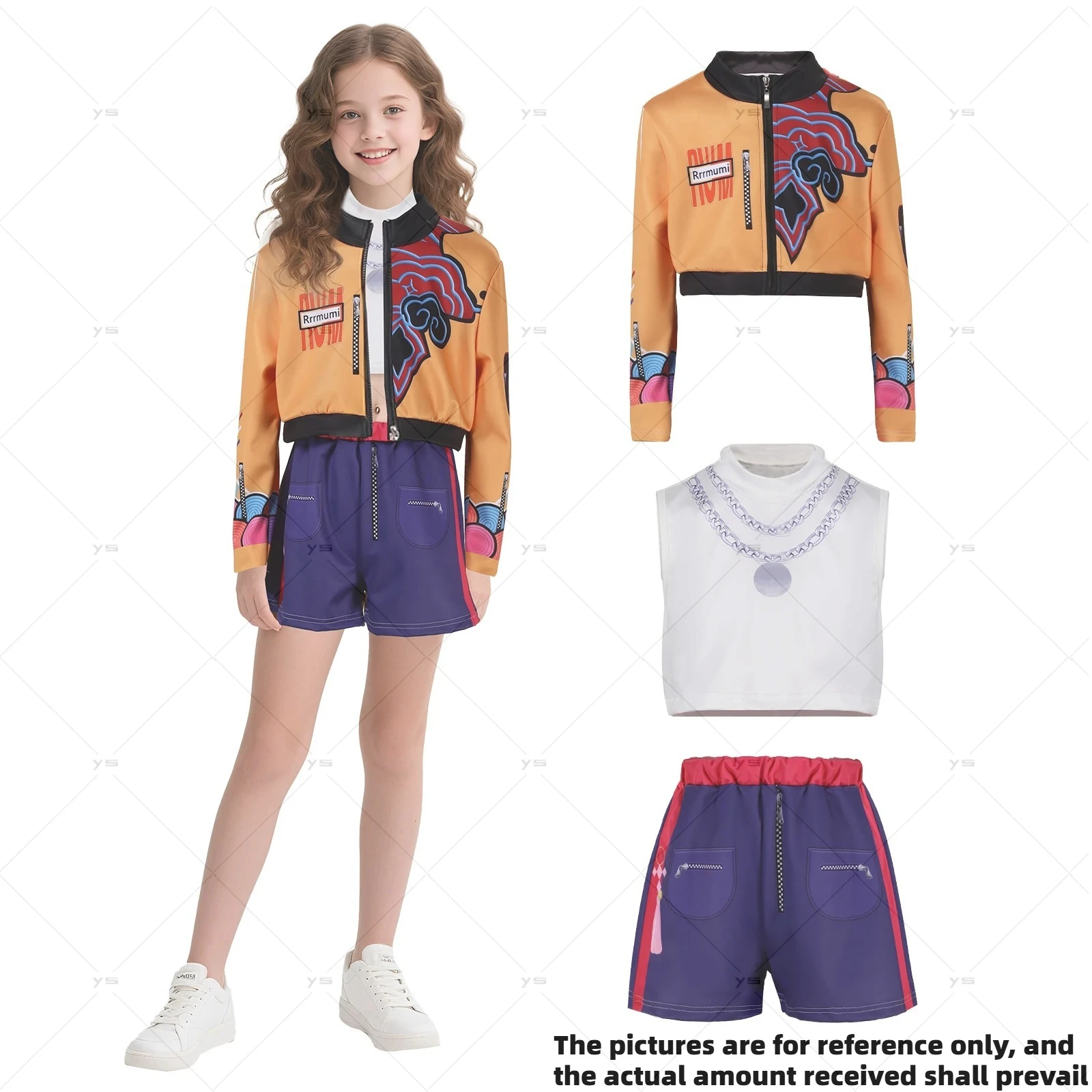 أزياء K-Pop شيطان الصيادين التأثيرية للفتيات زوي ميرا رومي ملابس لعب الأدوار الخيالية Kpop بدلات حفلات الهالوين