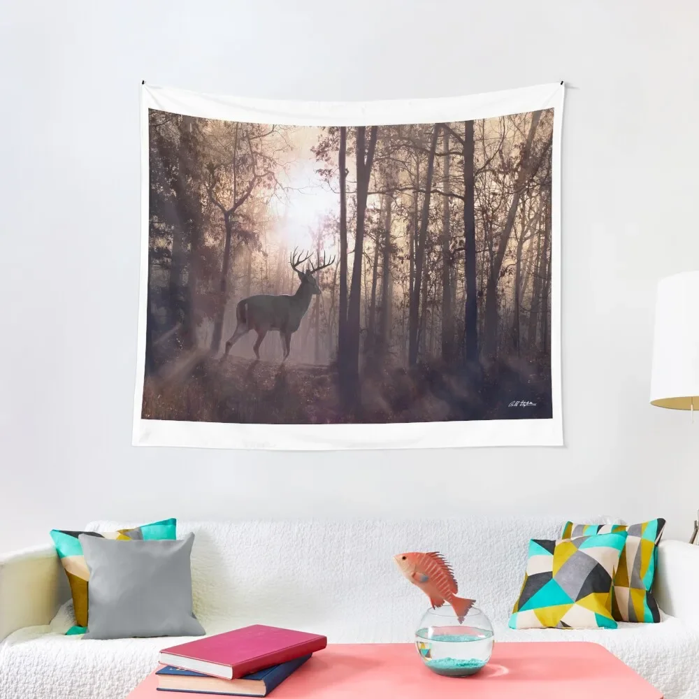 

Foggy Morning in Missouri Tapestry Art Mural Room Decoration Korean Style Nordic Home Decor Tapestry