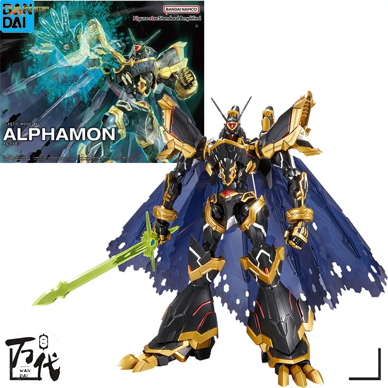 

Bandai оригинальная сборка гуманоидов, фигурка-подъем DIGITAL MONSTERAl Alphamon, аниме, модель в сборе, детские игрушки, подарки