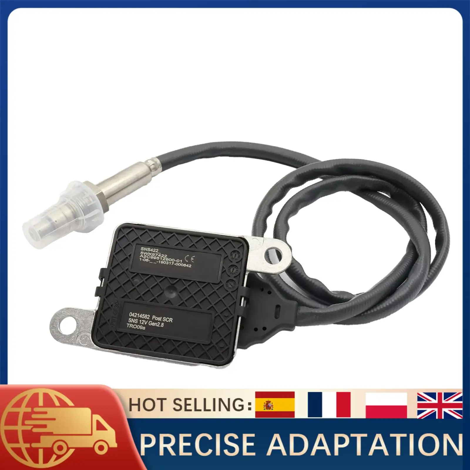 

1PC NOx Nitrogen Oxide Sensor 5WK97422 04214582 02937841 Rear Lambda Direct Replacement For Deutz Engine 12V
