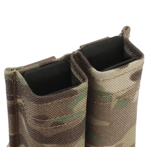 Molle tático revista bolsa para glock beretta m9 1911 9mm universal saco duplo airsoft rápido mag coldre caça engrenagem