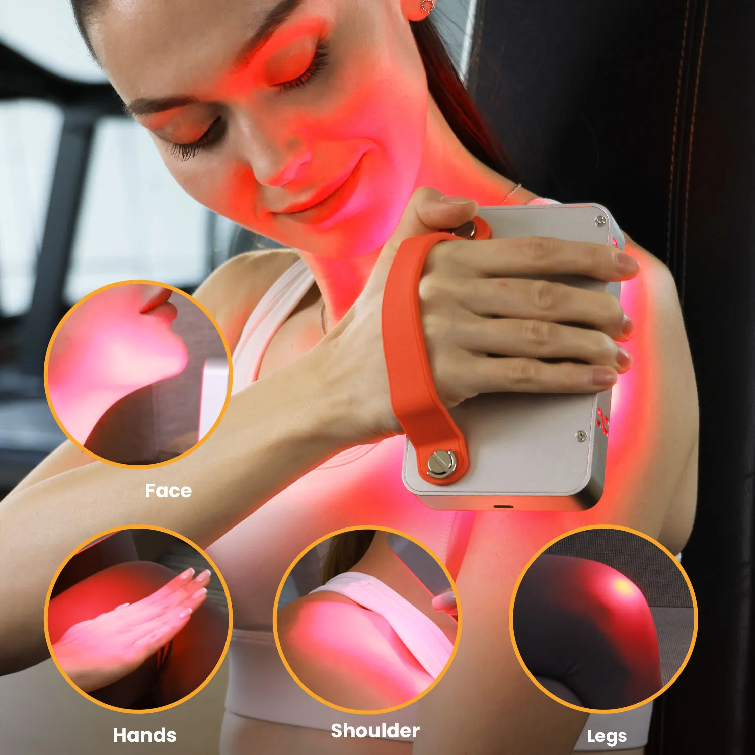 

IDEATHERAPY Updated Dual Chips Led Light Therapy Machine Led Face Light Therapy Panel Red Light Therapy for Pain Relief