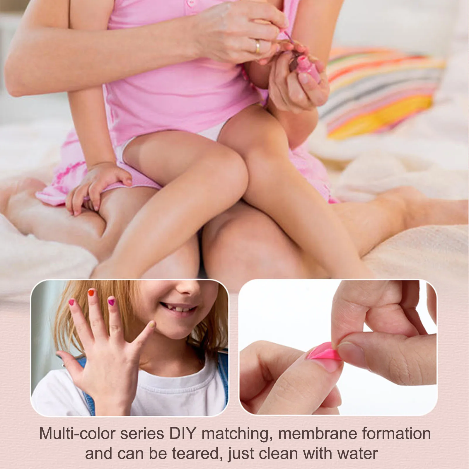 ZK20 Children Makeup Set Simulation Pretend Play Toys Cosmetic Lipstick Nail Polish Bag Educational Toys Birthday Gift for Girls
