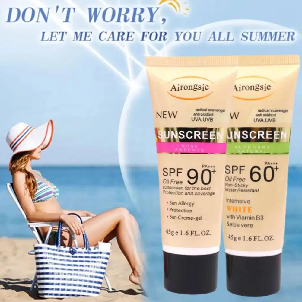 Protector Solar Spf90, resistente a las quemaduras solares, blanqueamiento Solar, resistente al agua, refrescante, bloqueador de la piel, crema protectora, X0X0