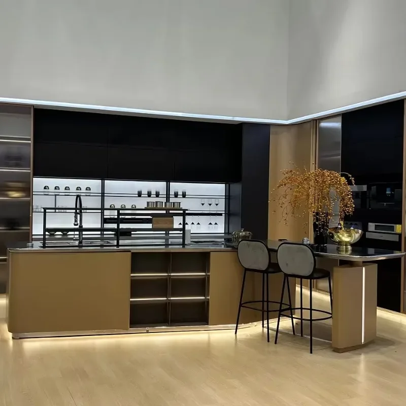 

High Quality Multifunctional Kitchen Cabinet Whole Modern and Smart Stainless Steel Cabinet for Home and Kitchen