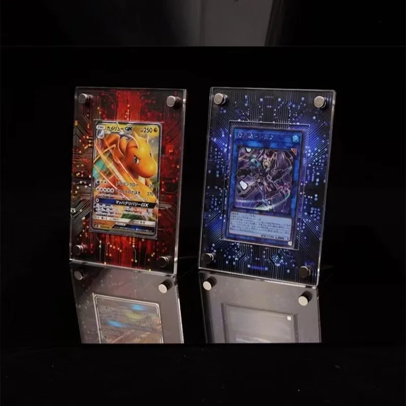 

PTCG Pokemon Yu-GI-Oh Card Brick Sports Trading Card Acrylic Egyptian Script Frame Sakura Frame Card Not Included Second Wave