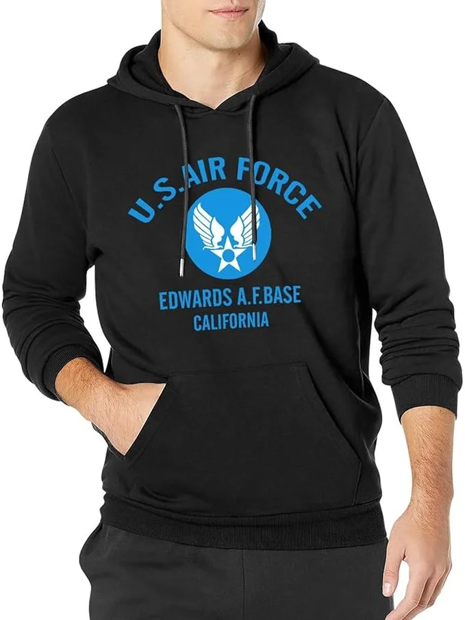 

U.S. ARMY AIR FORCE Letter-printed Hooded Sweatshirt for Military Enthusiasts