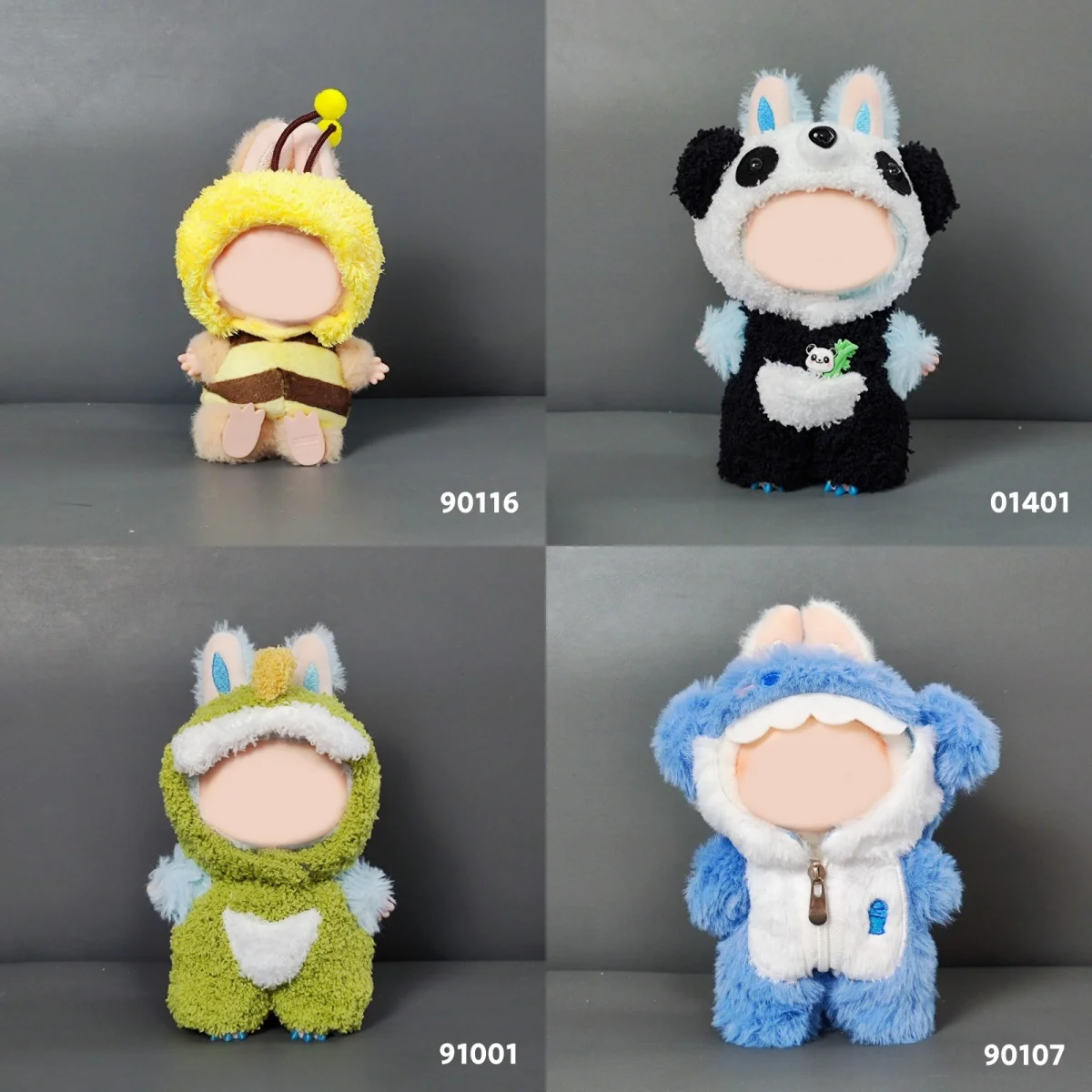 

For 17cm Labubu Clothing Series Spring Cute Cosplay Cartoon Animal Dinosaur Suitable For V1v2 Doll Accessories Gift