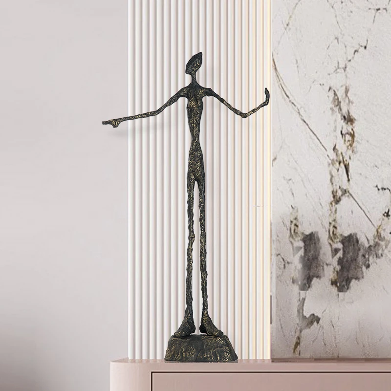 Nordic creative home decoration Giacometti abstract art figure sculpture living room TV cabinet porch ornament