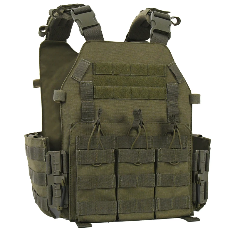 Nylon Tactical Vest with Quick Release System Molle Plate Carrier Vest Multi Colors  Waterproof Tactical Vest