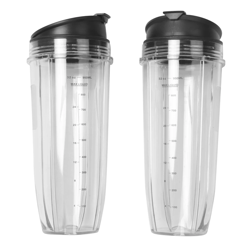 32-Ounce Cup with Sealed Lid Replacement Parts and Accessories for Auto-IQ 1000W and Dual Blender-ROWI