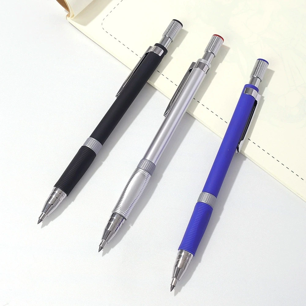 مجموعة أقلام رصاص ميكانيكية مع عبوات من الرصاص والممحاة، صياغة 0.5/0.7/2.0 مم، رسم، أقلام فنية، مستلزمات العودة إلى المدرسة #4