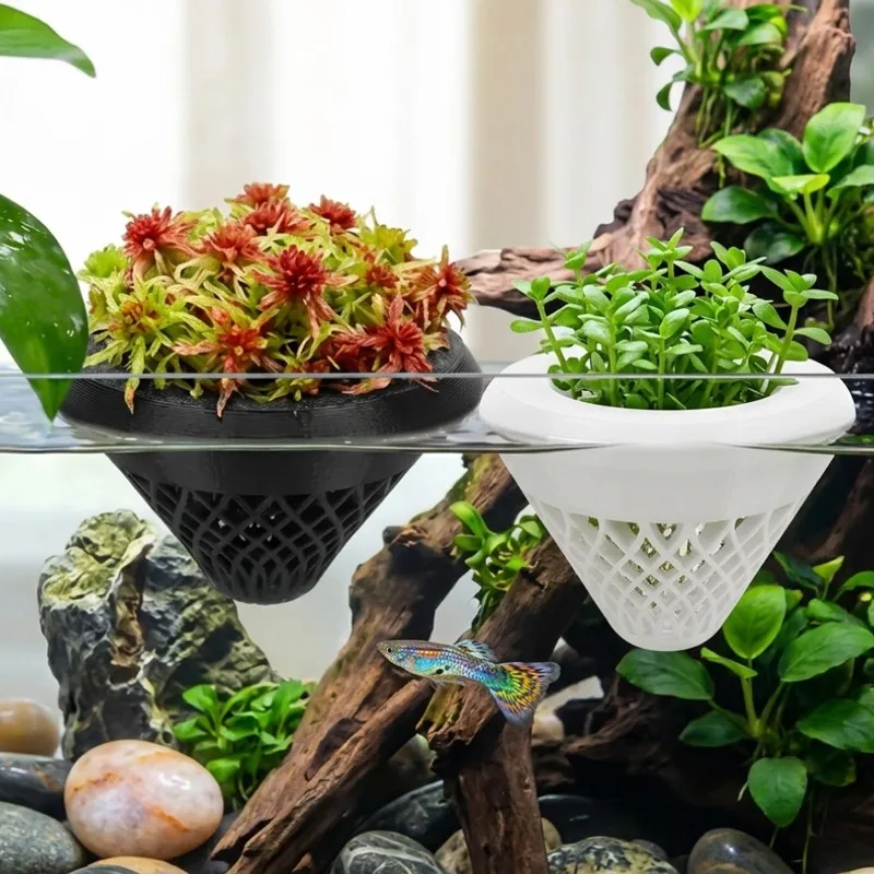 Hydroponic Planting Basket Floating Aquarium Planting Basket Soilless Cultivation Net Pots DIY Landscapes Decoration Planters
